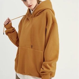 Plain yellow hoodie